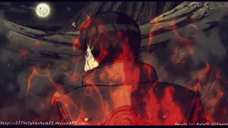 Man red jacket full moon - a full moon free wallpaper for desktop