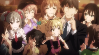 Group people room buildings city - perfect face free wallpaper