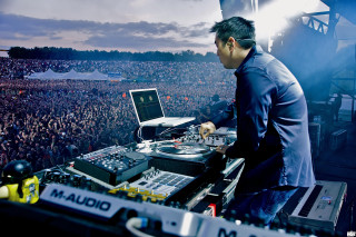 Dj mixing concert crowd night - dr. atl free wallpaper