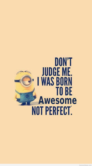 Minion dont judge me awesome - free stars wallpaper