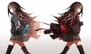 Girl long hair backpack walking - aya goda free wallpaper for desktop