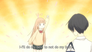 Couple people yellow background quote - anime free wallpaper for desktop