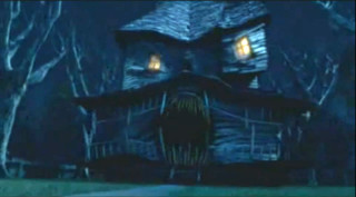 Creepy house two lights night - northwest school free wallpaper