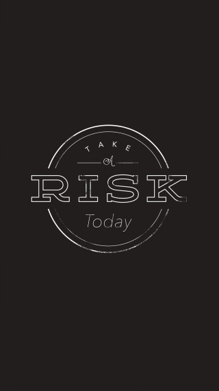 Take a risk today logo - circular free wallpaper for mobile
