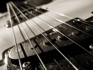 Guitar neck strings knobs white - a close up of a guitar neck free wallpaper