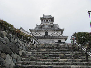 Large building tower stone wall - eishōsai chōki free wallpaper