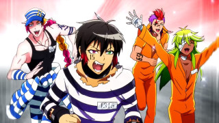 Anime characters group room lights - one person holding free wallpaper