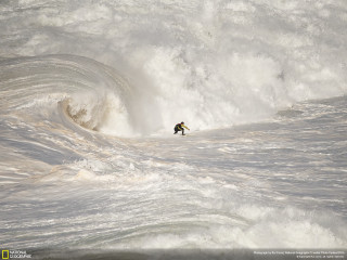 Man riding wave surfboard ocean 20 - cliff childs free wallpaper