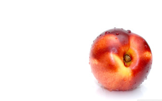 Red apple bite water droplets - fructose free wallpaper for desktop