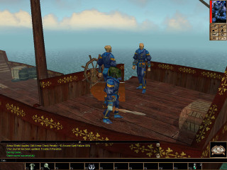 Pirate ship men blue uniforms - a computer free wallpaper