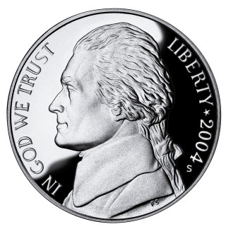 Silver coin portrait man profile - free portrait wallpaper for tablet