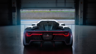 Futuristic car garage red light - a futuristic car free wallpaper