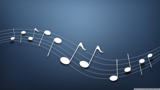 Musical note white circles notes - a musical note free wallpaper for desktop