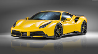 Yellow sports car studio gray - a studio photo free wallpaper