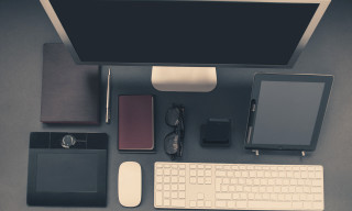 Computer monitor keyboard mouse desk - mouse free wallpaper