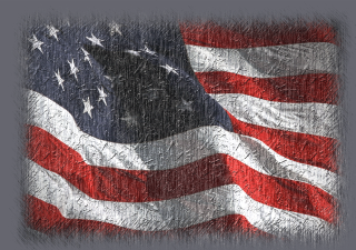 Grungy american flag gray background - a grungy american flag free wallpaper