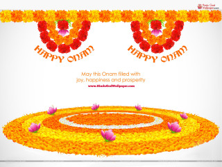 Circular design flowers happy om - ornamental free wallpaper