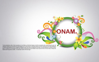 Colorful floral frame onam flower - ornamental free wallpaper