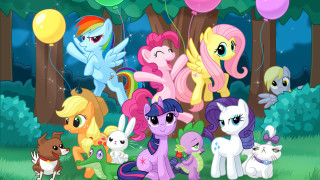 Little ponies forest balloons air - loony toon free wallpaper
