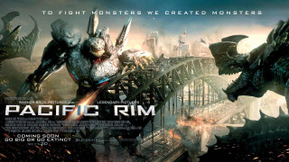 Pacific rim godzilla city bridge - free sci-fi wallpaper