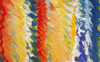 Multicolored painting with white - lyrical free wallpaper