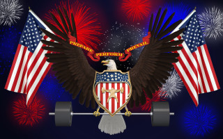 Patriotic eagle shield american flags - patriotic free wallpaper