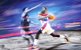 Man holding basketball running another - liam brazier free wallpaper