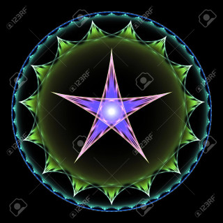 Star circular pattern black background - free stars wallpaper for tablet