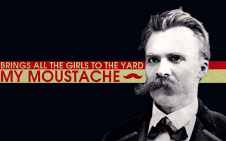 Man mustache red stripe image - graphic design free wallpaper