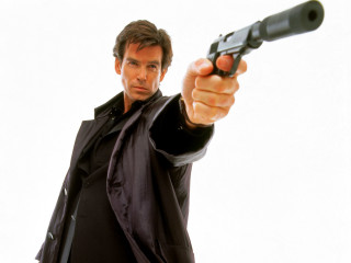 Man gun pointing camera white - a white background behind free wallpaper for desktop