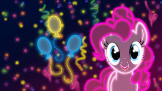 Pink pony pink mane blue - a pink tail free wallpaper