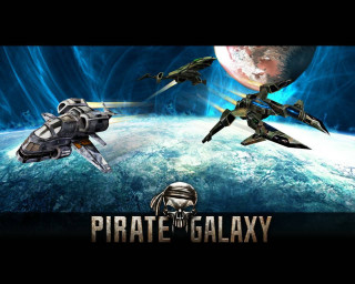 Pirates of the galaxy space - a group of ships free wallpaper