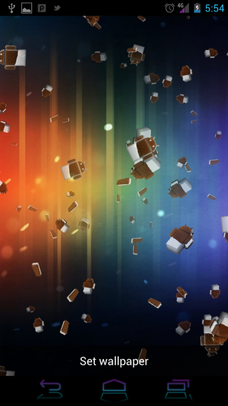 Colorful background flying boxes rainbow - computer graphic free wallpaper for mobile