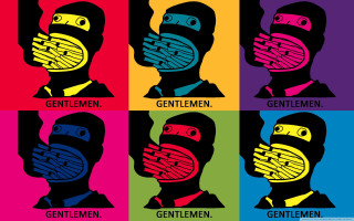 Man face colorful poster four - a mans face free wallpaper