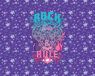 Purple background stars pink spoon - the bowl free wallpaper