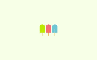 Three popsicles white surface blue - andy warhol free wallpaper