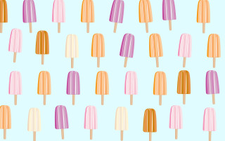 Popsicle pattern blue background pastel - claire hummel free wallpaper