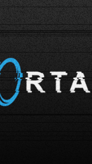 Portal blue white black background - a blue circle free wallpaper for mobile