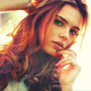 Woman redhair posing portrait blurry - eszter mattioni free wallpaper for tablet