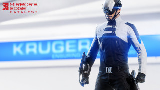 Man futuristic suit standing blue - a blue sign free wallpaper