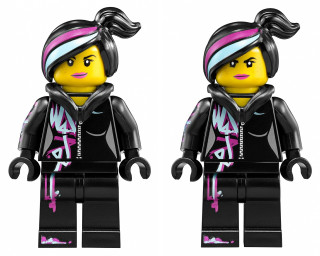Lego figure pink blue hair - punk free wallpaper