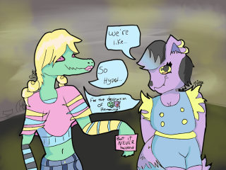 Woman cat sign talking cartoon - were free wallpaper