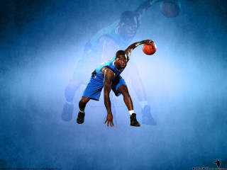 Man jumping basketball air hands - his hand and a basketball free wallpaper