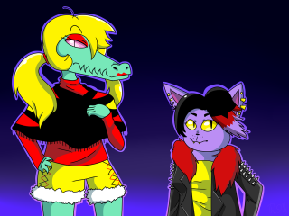 Cartoon cat dog monster demon - dom qwek free wallpaper for desktop