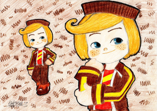 Boy girl arms crossed looking - ross free wallpaper