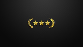 Black background gold stars laurel - carlos trillo name free wallpaper