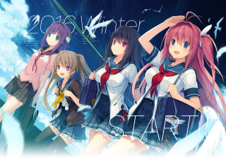 Girls school uniforms blue sky 2 - school uniform free wallpaper