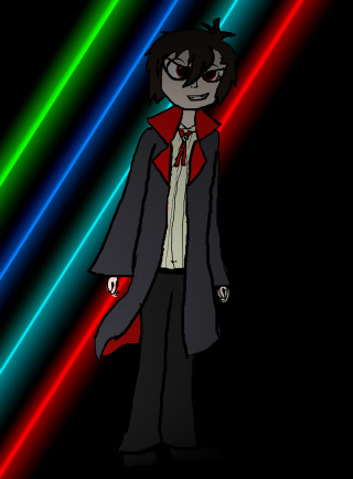 Gothic anime hero cedric yandere - free sci-fi wallpaper for mobile