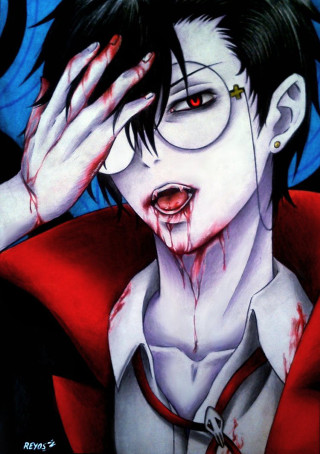 Man blood face hands painting - a painting of a man free wallpaper