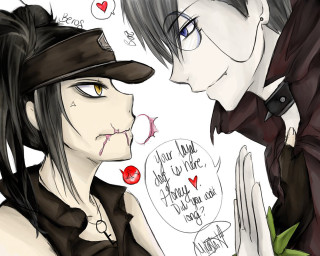 Couple talking speech bubble conversation - youre free wallpaper